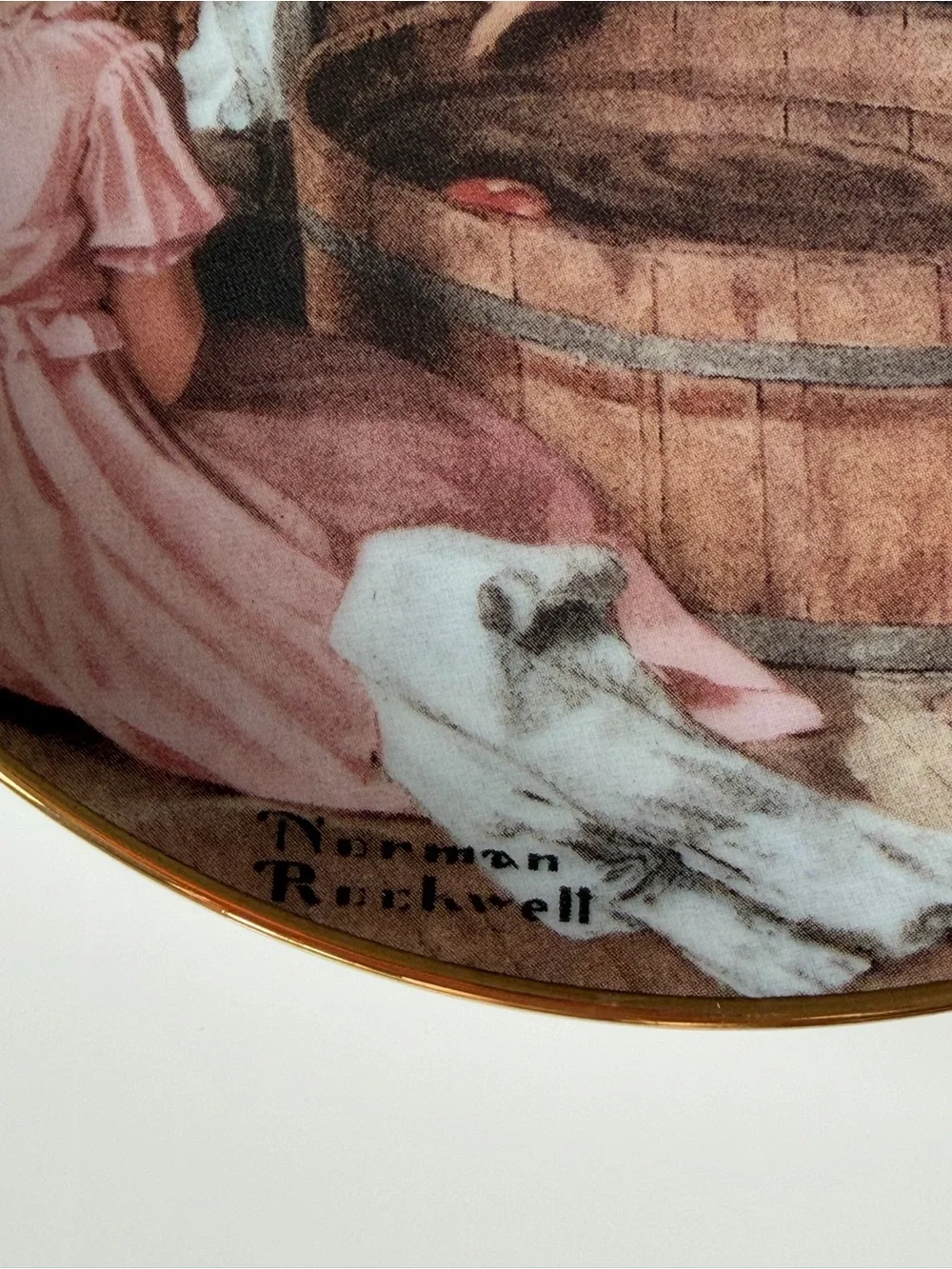 The Bradford Exchange Norman Rockwell October Mini Plate - For All Time